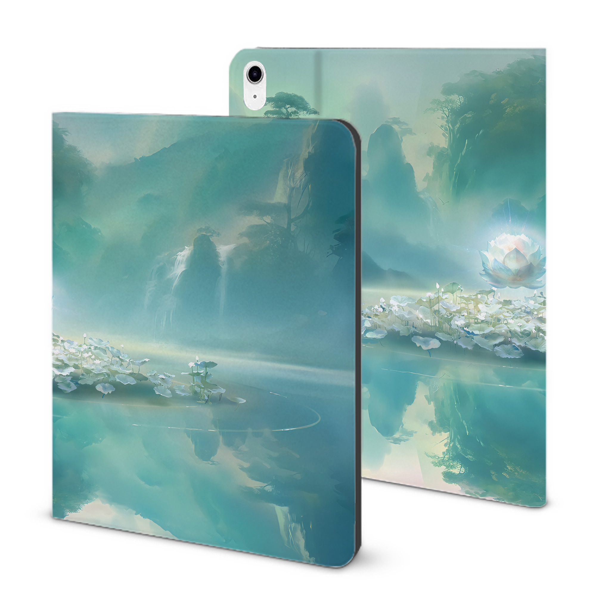 （画像用） Ne Zha 2 ナタ 魔童の大暴れ IPad ケース ブック型 PUレザー TPU 耐衝撃 軽量 薄型 ペン収納なし 全面保護 IPad 各モデル対応